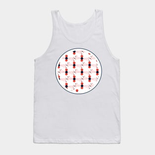 Blue 'n Red dotty Tank Top